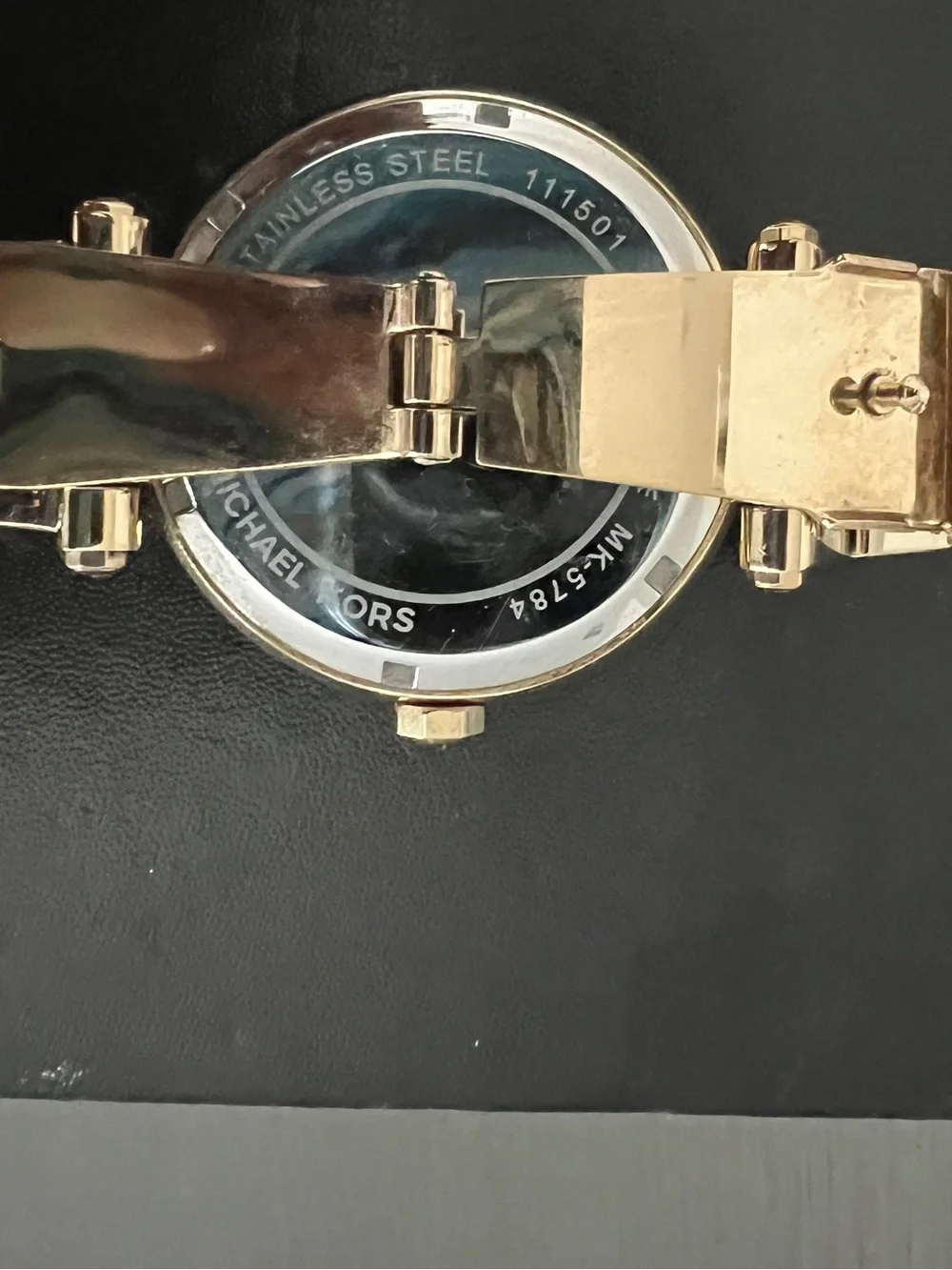 Michael Kors Gold Stainless Steel Link Watch-Used